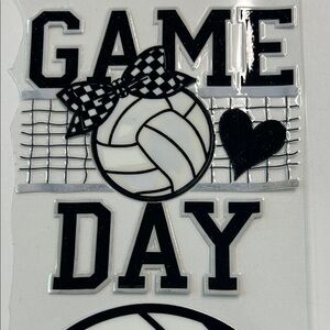 Volleyball Game Day Cup Decal